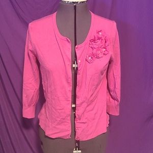 Cable & Gauge pink Cardigan